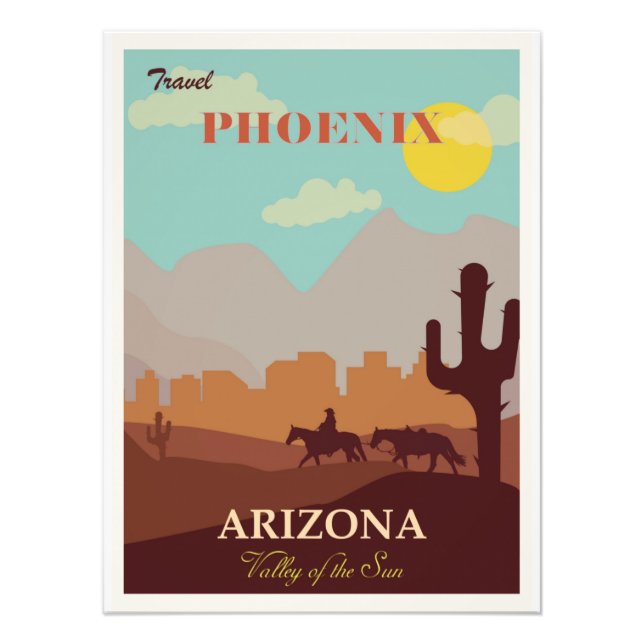 Phoenix Arizona Travel Poster (Framsidan)