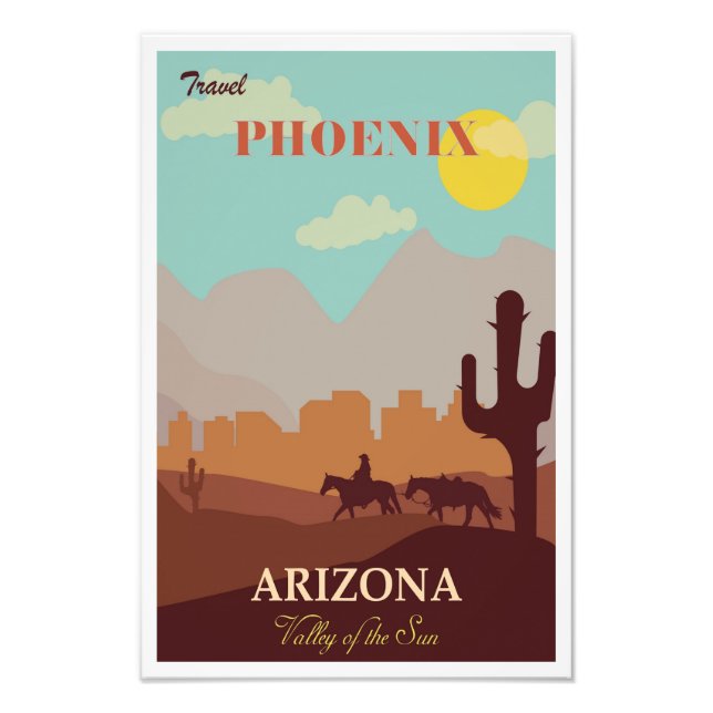 Phoenix Arizona Travel Poster (Framsidan)