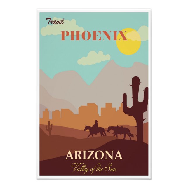Phoenix Arizona Travel Poster (Framsidan)