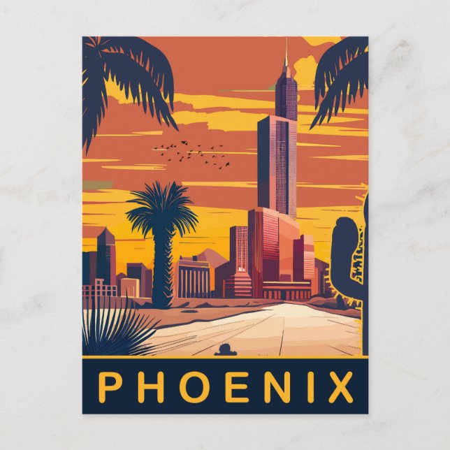 Phoenix, Arizona, Travel Vykort (Framsida)