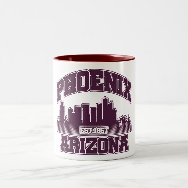 Phoenix,Arizona Två-Tonad Mugg (Center)