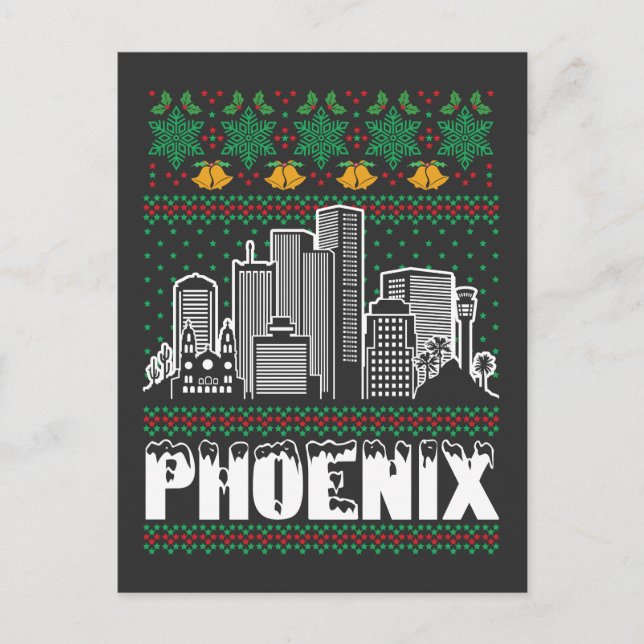 Phoenix Arizona Ugly jul Vykort (Framsida)