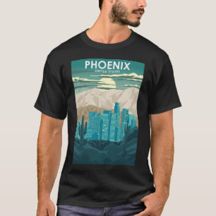 Phoenix Arizona United Stater Vintage Minimal Retr T Shirt