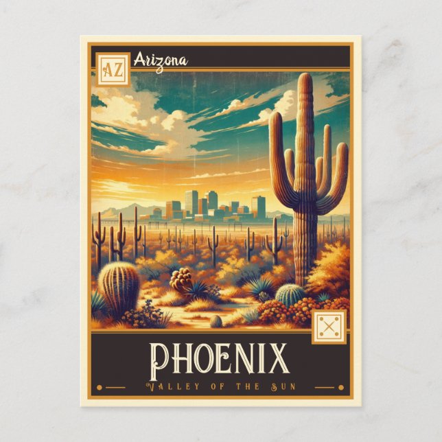 Phoenix, Arizona | VINTAGE Vykort (Framsida)