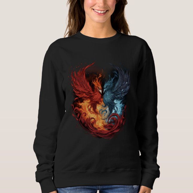 Phoenix Artwork Mythical Bird Rejuvenx Phoenix T Shirt (Framsida)