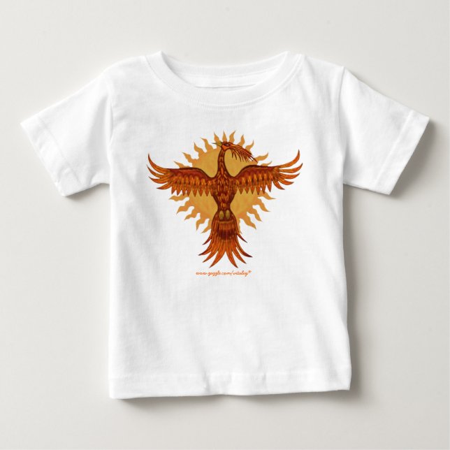Phoenix avfyrar bebist-skjorta för fågel gullig t-shirt (Framsida)