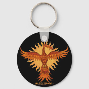 Phoenix avfyrar kall keychaindesign för fågel nyckelring