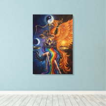 Phoenix Balance Andlig Canvas Konst