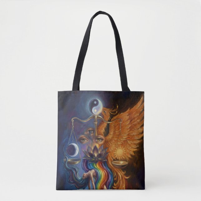 Phoenix Balance Spiritual Tote Bag Tygkasse (Framsida)