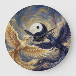 Phoenix Balance Spiritual Wall Tapestry Stor Klocka