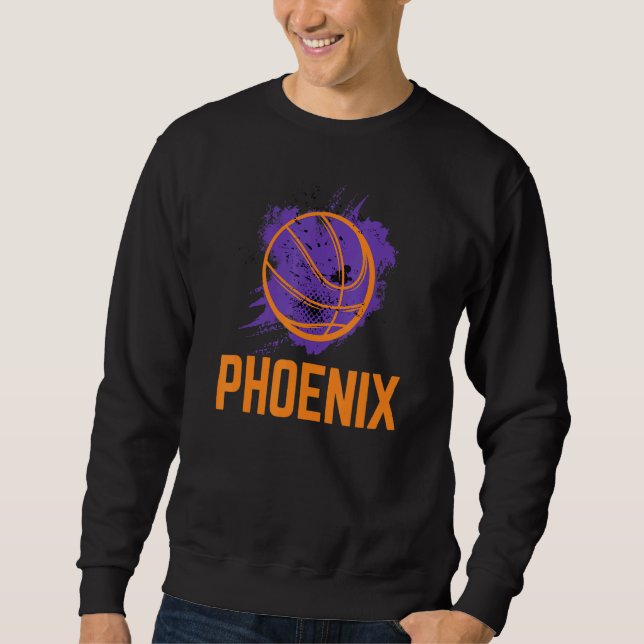 Phoenix Basket Arizona Män Kvinnor Och Barn Lång Ärmad Tröja (Framsida)
