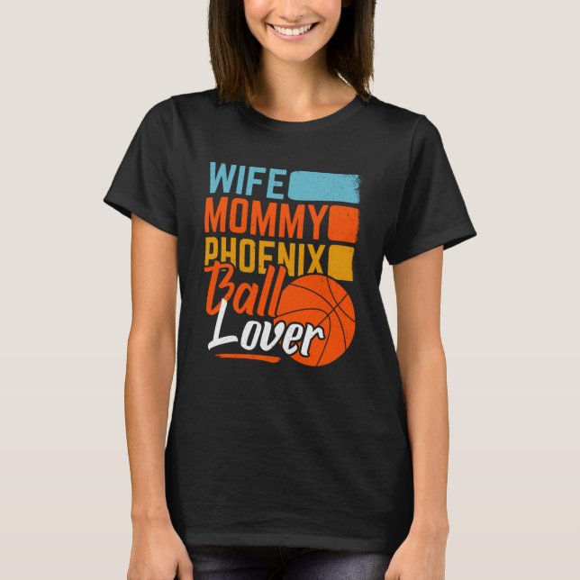 Phoenix Basketball B Boll City Retro Arizona State T Shirt (Framsida)