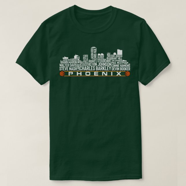 Phoenix Basketball Team All Time Legends Phoenix C T Shirt (Design framsida)