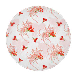 Phoenix Bird and Phoenix Flower Seamless Mönster