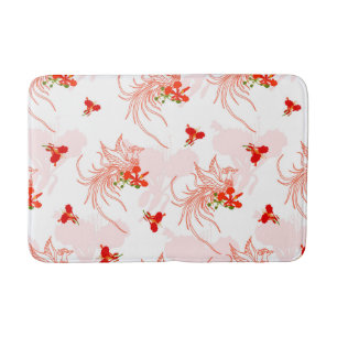 Phoenix Bird and Phoenix Flower Seamless Mönster Badrumsmatta