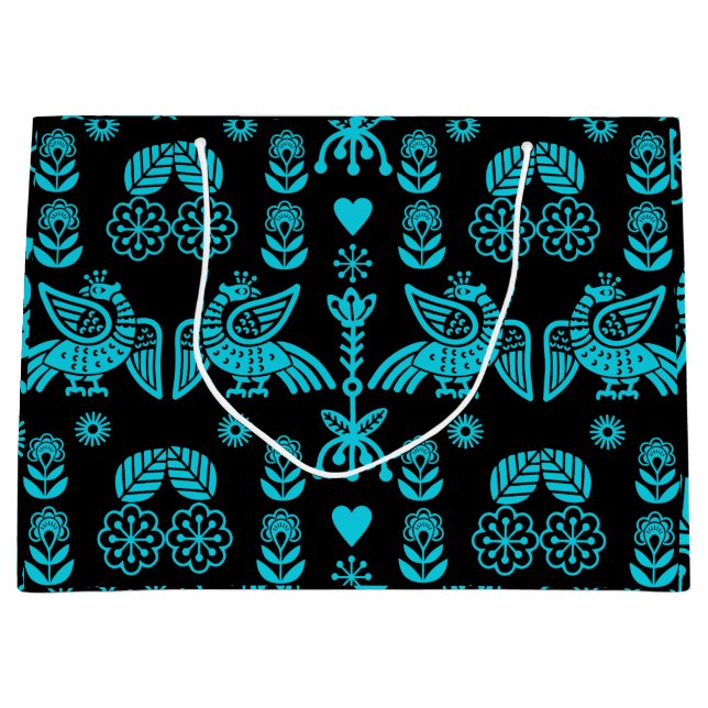 Phoenix Bird Folk Art Skriv ut (Framsidan)