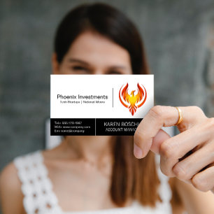 Phoenix Bird Logotyp Visitkort