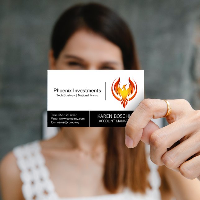 Phoenix Bird Logotyp Visitkort (Skapare uppladdad)