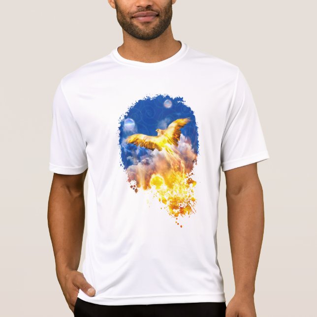 Phoenix Bird STIGA UPP ÖVER DINA DUBLES Sweatshirt T Shirt (Framsida)