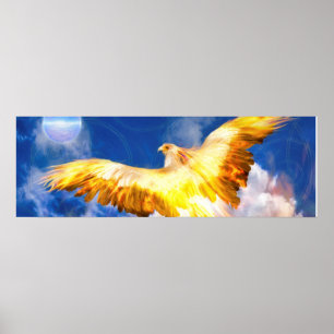 Phoenix Bird STIGA UPP ÖVER DINA PROBLEM Poster