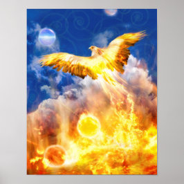 Phoenix Bird STIGA UPP ÖVER DINA PROBLEM Poster