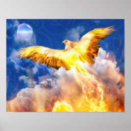 Phoenix Bird STIGA UPP ÖVER DINA PROBLEM Poster