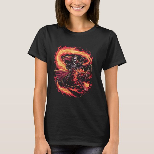 Phoenix Bird Stigning Fantasy Mythology Magic Crea T Shirt (Framsida)