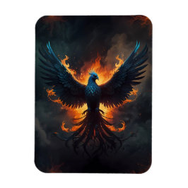 Phoenix Bird Stigning med Flames Magnet