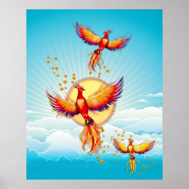 Phoenix Bird Stigning Poster (Framsidan)