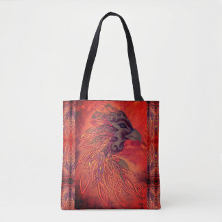 Phoenix Bird Tote Bag Tygkasse