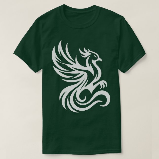 Phoenix Bird White T Shirt (Design framsida)