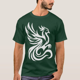 Phoenix Bird White T Shirt