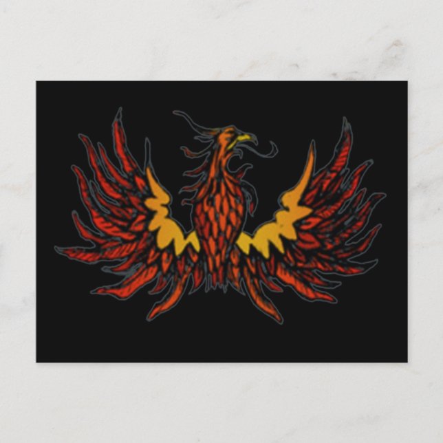 Phoenix Black Vykort (Framsida)