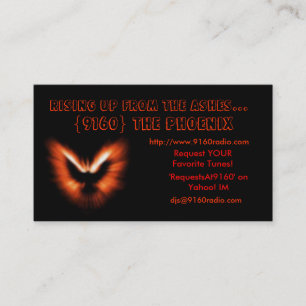 phoenix_blur {9160} Phoenixen, resning upp för… Visitkort