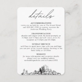 Phoenix Bröllops Vertikala Detaljer Tilläggskort