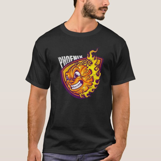 Phoenix City Arizona Basketball State Retro Valley T Shirt (Framsida)