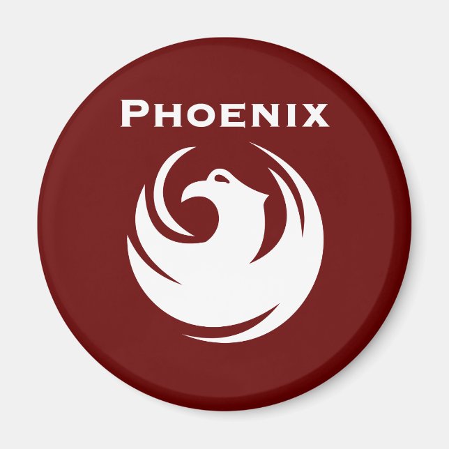 Phoenix City flagga Magnet (Framsidan)