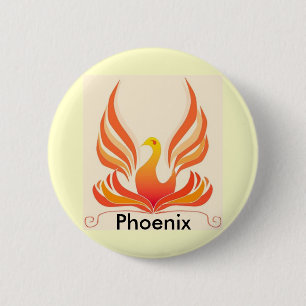 Phoenix fågel knapp