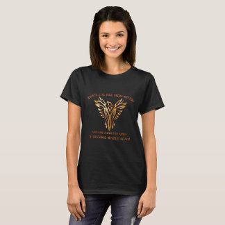 Phoenix fågellöneförhöjning från askakvinna t-shirt