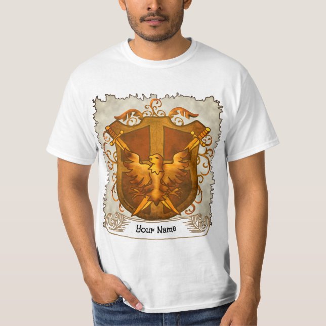 Phoenix Familjevapen Efternamn T Shirt (Framsida)