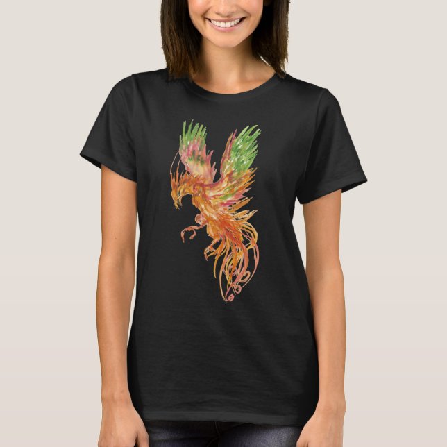 Phoenix Fire Bird från Ashes I Stiga upp Phoenix T Shirt (Framsida)