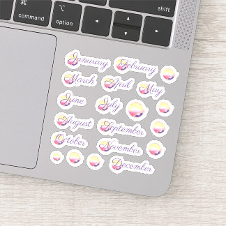 Phoenix Fire Month Anpassningsbar-cut Vinyl Sticke Klistermärken