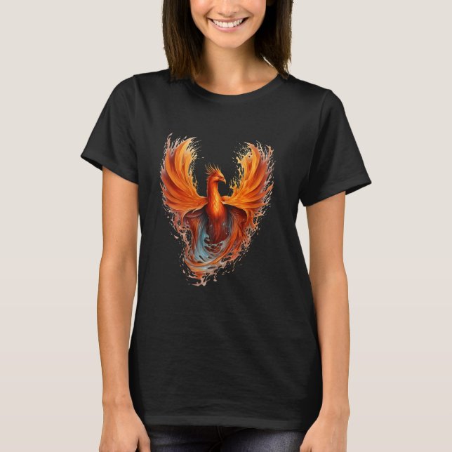 Phoenix Firebird Phoenix Stigning Mythical Bird Sp T Shirt (Framsida)