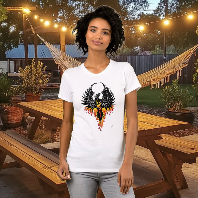 Phoenix Firebird Tribal Flames T-shirt (Skapare uppladdad)