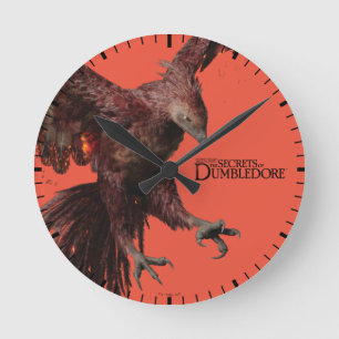 Phoenix Flies Graphic Rund Klocka