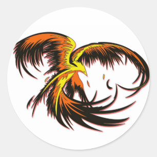 Phoenix flygklistermärkear runt klistermärke