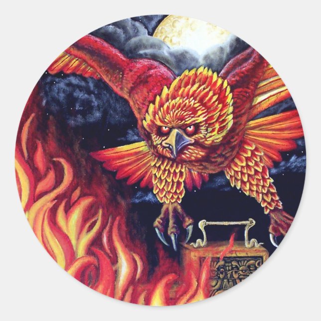 Phoenix flygning runt klistermärke (Framsida)