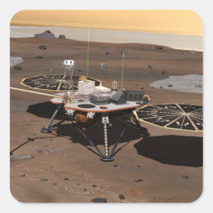 Phoenix fördärvar Lander 5 Fyrkantigt Klistermärke