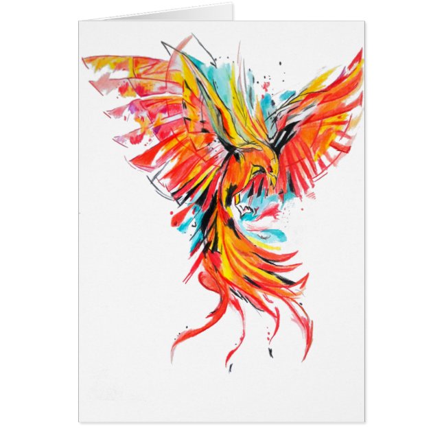 phoenix hälsningskort (Framsidan)