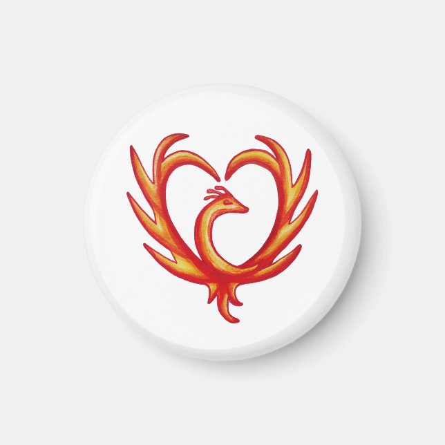 Phoenix Heart Magnet (Framsidan)